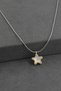 316 L Stainless Steel - Anti-Allergic - Non-Tarnish - Steel Chain - Steel Color Changing - Enamel Star Design Necklace