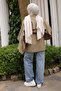 Khaki Sleeves, Cape, and Waist Tie Shirt - 4