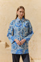 Blue Patterned Classic Tunic - 2