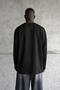 Men's Printed Long Sleeve T-Shirt Black - 3