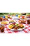 Disposable Foam Plates 9 Inch Round White – 25 Pack Heavy Duty Party Plates for Lunch Dinner BBQ Picnic - 7