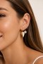 3-Piece Charm Earring Set Star Heart Evil Eye Detailed Minimal Hoop Earring Set