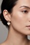 Love No: 1 Elegant Elite Earrings with Stone Heart Pattern