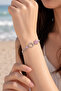 Hello Kitty Enamel Flower Detailed Cube Model Chain Bracelet - 3