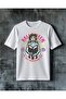 Happy Halloween Dead Bride Printed Oversize T-Shirt