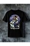 Astronaut Moon Printed Oversize T-Shirt