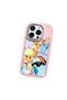 Pink Silicone Case Compatible with iPhone 15 Pro with Shock-Absorbing Camera Protections - 4