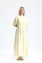 Orrehi̇d Tencel Long Dress with Elastic Waist and Slits - 4