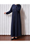 26908 Hooded Full-Length Zippered Coat with Front Patch Detail - 2