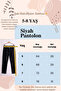 Unisex Children's Black Pants - Adjustable Elastic Waist (Ages 5-12) - 3