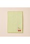 Set of 4 Embroidered Decorative Hand Towels – 100% Cotton, Striped Linen Texture (30X45 cm) - 3