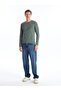 Crew Neck Long Sleeve Combed Cotton Men's T-Shirt (W4) - 3
