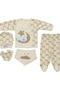 Sleeping Bear Embroidered 5-Piece Newborn Hospital Discharge Set - 2