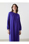 Crew Neck Embroidered Dress - 2