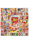 100PCS Cartoon American Snack Bag Waterproof Graffiti Stickers for Helmet Bicycle Hand Account Pe... - 4