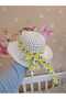 Lemon Patterned Baby Girl Summer Dress and Hat Set (Choose 1 Size Large) - 3