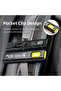 black LED Keychain Flashlight Rechargeable 550LM Portable Mini Torch Pocket Lantern Flood Work Light - 4