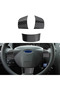 Car Steering Wheel Buttons Panel Cover for Ford Focus 2 MK2 2005 - 2011 3Pcs Carbon Fiber Trim St...