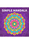 20x20cm 24pages SIMPLE MANDALA Coloring Book Simple Joys Stress Relief Drawing Book Perfect Gift for