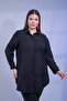 Women's Plus Size Long Shirt with Pocket Detail - 2