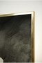 The Song of Nature: Earth and Green Paths 3-Piece Glass Painting Set with Gold Metal Frame for Home and Office - 3