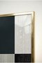 Bauhaus Harmonious Pastel Toned Abstract 3-Piece Glass Painting Set with Gold Metal Frame for Home and Office - 4