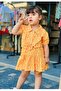 Girl's Summer Festive Leopard Pattern Skirt Crop 2-Piece Top and Bottom Set - 2