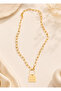 Square Chain Necklace Gold