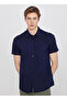 Navy Blue Men's Regular Fit Striped T-Shirt W5931566410 Navy Blue T-Shirt - 3