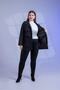 Women's Plus Size Trench Coat with Pocket Detail - 6