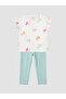 Ecru Butterfly Printed Girls' Set from Güli̇sgi̇yi̇m