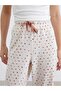Mixed Elastic Waist Printed Women's Pajama Bottoms (S6) - 4