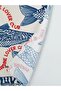 Fish Printed Tasseled Women's Beach Towel 70X150 cm (S6) - 2