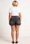 Women's Plus Size Shorts Denim High Waist Elastic Detailed Straight Leg Cut Non-Stretch Stylish - 5