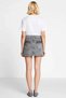 Women's Shorts Skirt High Waist Button Detailed Short Length Plain Pattern Denim Rigid Woven Comfortable - 5