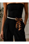 Luvien Leopard Scarf Pearl Chain Multi-Purpose Design Necklace - Bag Chain - Belt - 3