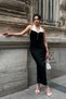White Collar Pearl Detailed Fabric Dress - 7
