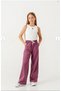 Girl's Stone Detailed Wide-Leg Black Sweatpants – Comfortable & Stylish Design 7836-4m - 4