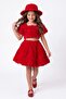 Rosemu Girl's Hat Set M00819 Red - 2