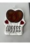 Red Heart Coffee Bean Coffee Design Kitchen Towel – Stylish, Convenient, and Decorative Towel with Hanger No3 - 3