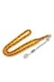 Capsule Cut Mixed Yellow Crimped Amber Prayer Beads 002 - 2