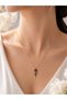 Gold Women's Necklace with Blue Fish Figure |   Elegant Design with Luck and Energy Theme - 3