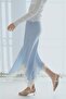Asymmetric viscose skirt - 3