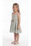 Girls' Dress with Buttons - 3