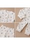 100% Cotton Flowery Pajamas for Girls 6 Months, 12 Months, 18 Months, 2 Years - 4