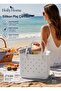 Silicone Beach Bag Shoulder Bag Large Size 29(H)X34X13Cm Yellow - 3