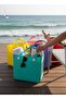Silicone Beach Bag Shoulder Bag Large Size 29(H)X34X13Cm Blue - 6
