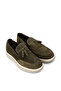 Men's Genuine Suede Green Tasseled Loafer - 5