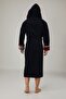 Men's Hooded Bamboo Cotton Soft Absorbent Luxury Bathrobe - 2