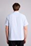 100% Cotton Regular Fit Polo Collar Short Sleeve Light Blue Shirt H5860Ax26Sm - 5